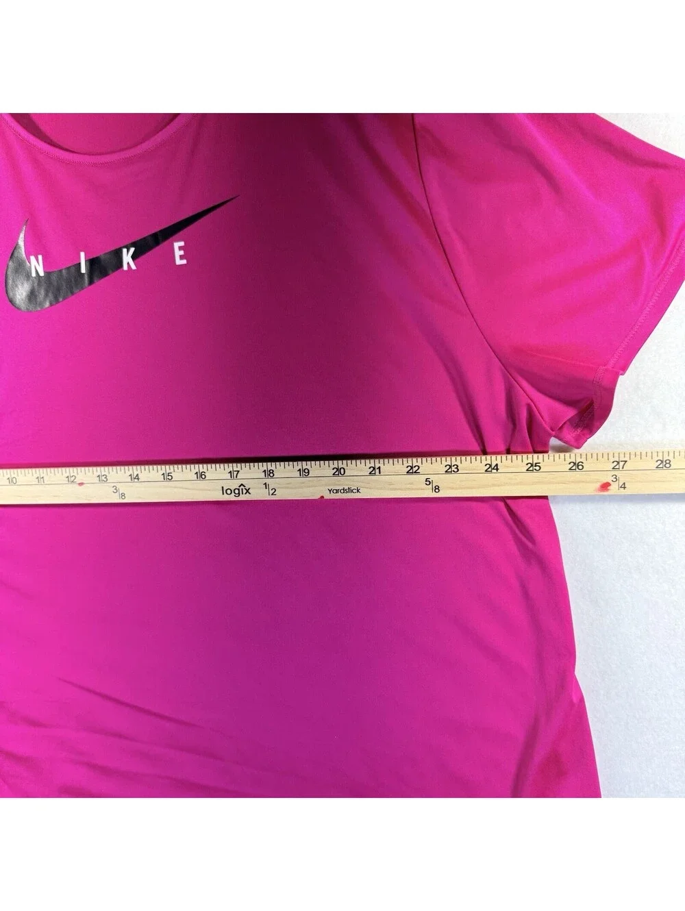 Nike Women's Pink/Fuchsia Dri-Fit Top Short Sleeve 2X